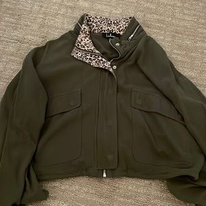 Cropped green lulu jacket